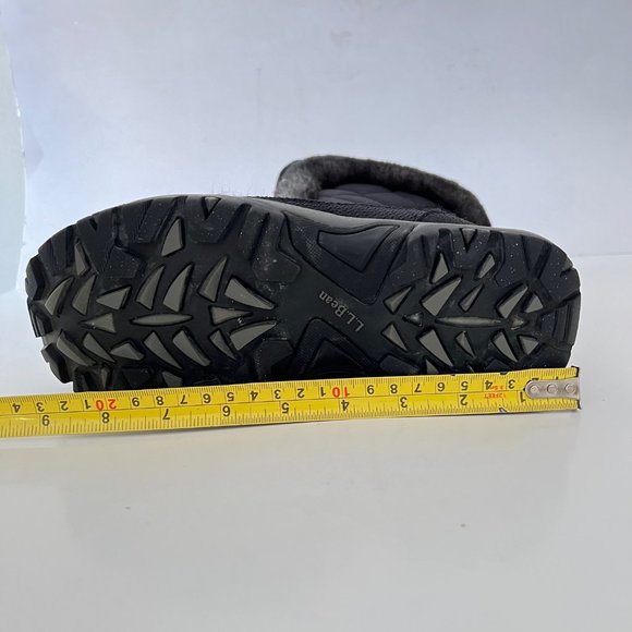 L.L. Bean Quilted Winter Snow Boots Faux Fur Lined Mid Calf Lace Up Booties - Picture 16 of 16